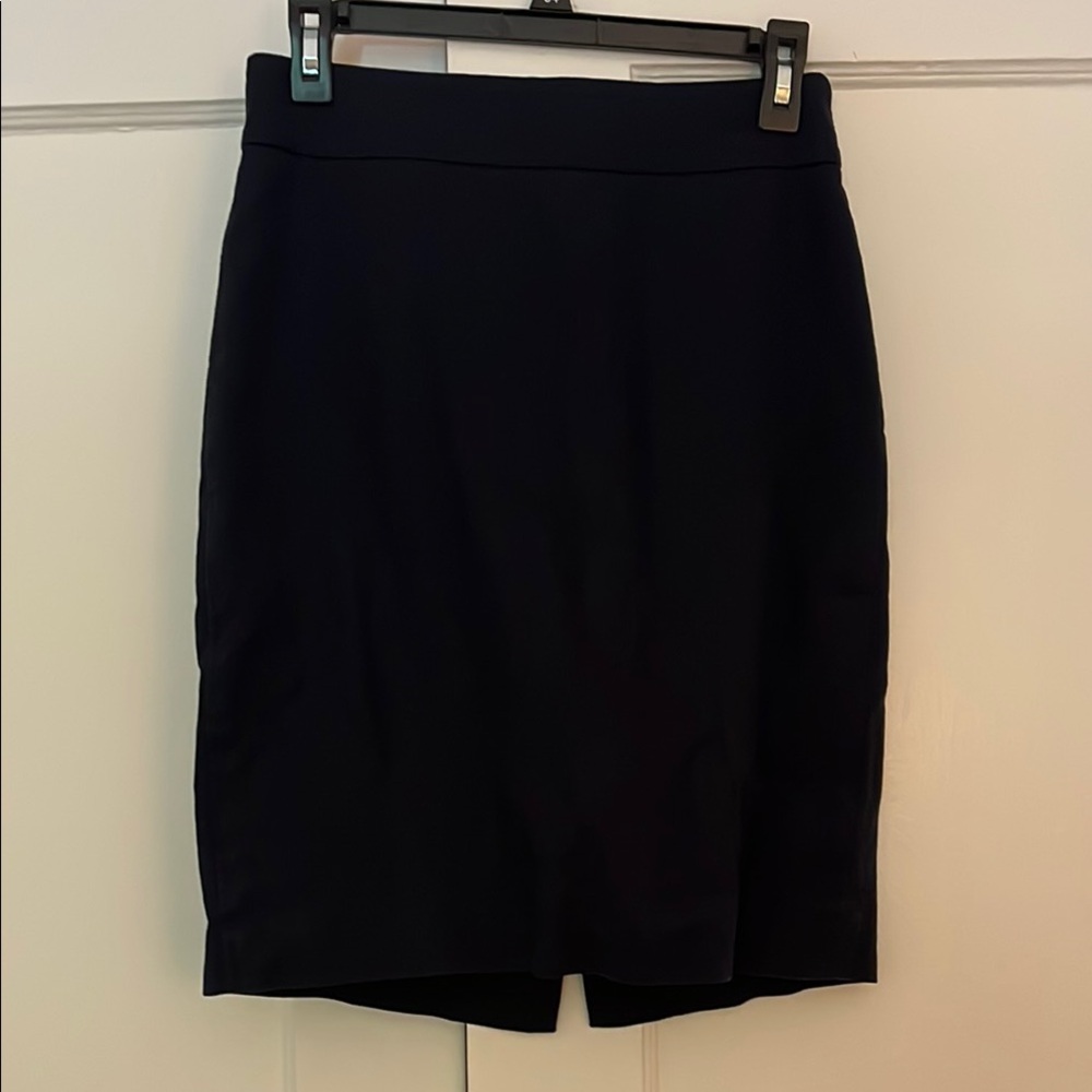 Vintage J.Crew 100% cotton pencil skirt in navy